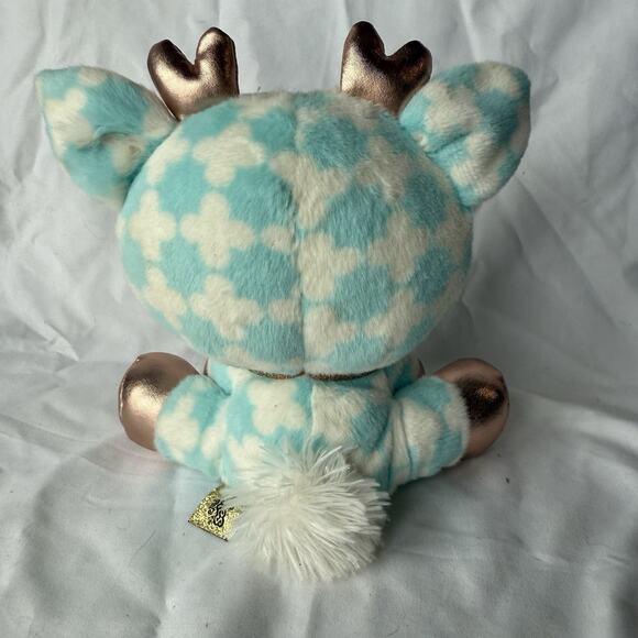 GUND Arden Doemei Plushes Deer Plush Blue White Cloud Pattern Gold Hooves 2023 - Picture 2 of 7